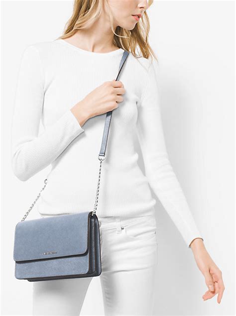 daniela large leather crossbody michael kors|daniela leather crossbody bag.